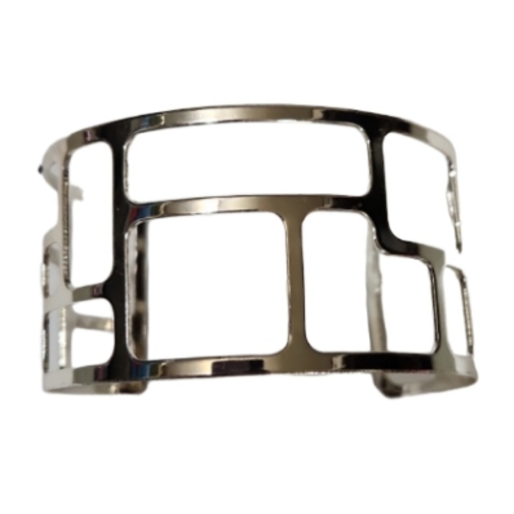 Fashion silvertoned cuff bracelet vintage 90s claires